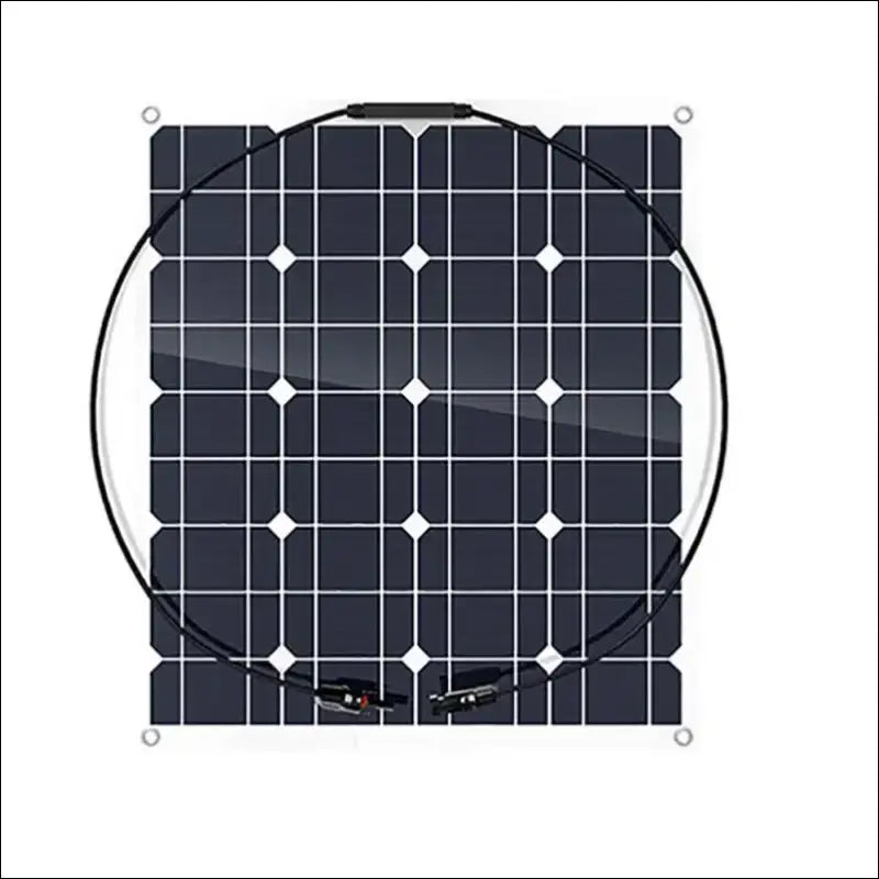 50w 18v monokristallines solarmodul - solarpanel vor weißem hintergrund