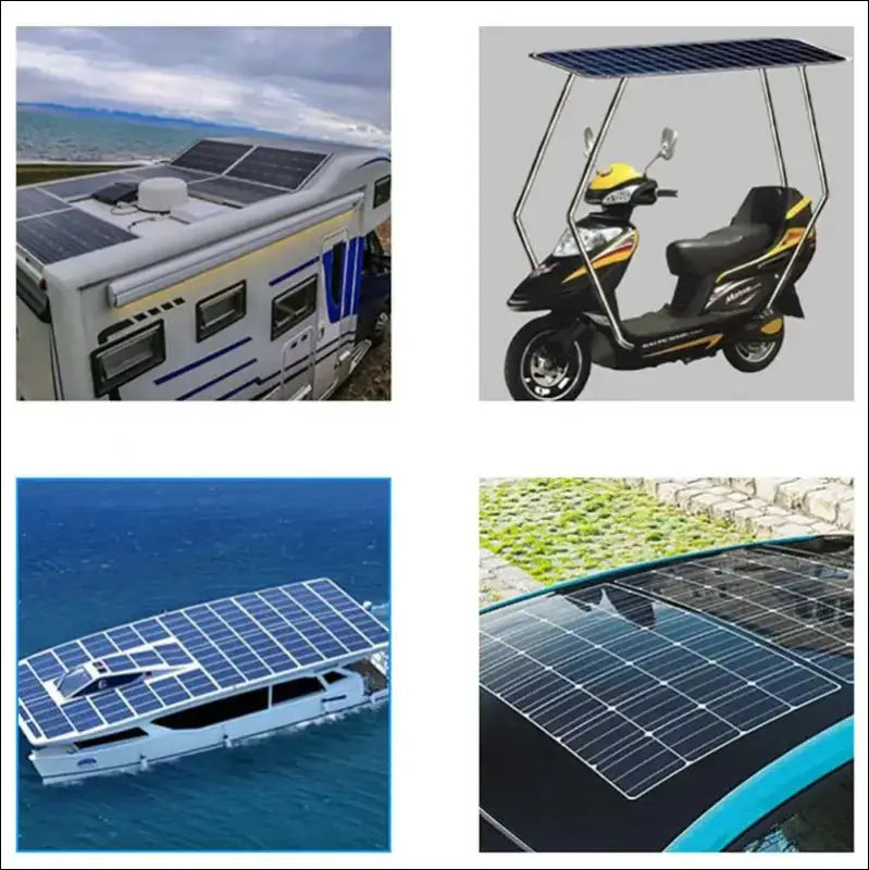 Solar powered vehicles sind die zukunft mit 50w 18v monokristallines solarmodul solarpanel