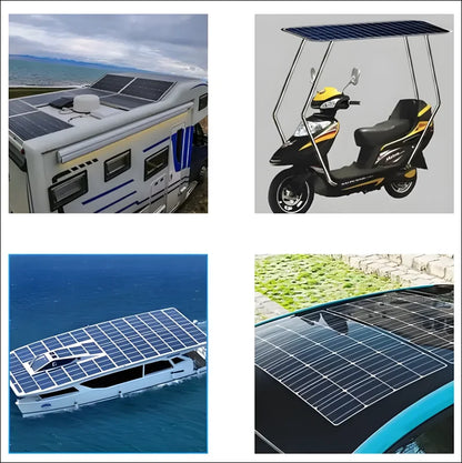 Solar powered vehicles sind die zukunft mit 50w 18v monokristallines solarmodul solarpanel