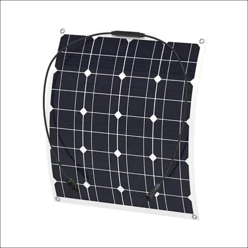 50w 18v monokristallines solarmodul - solar panel auf weißem hintergrund