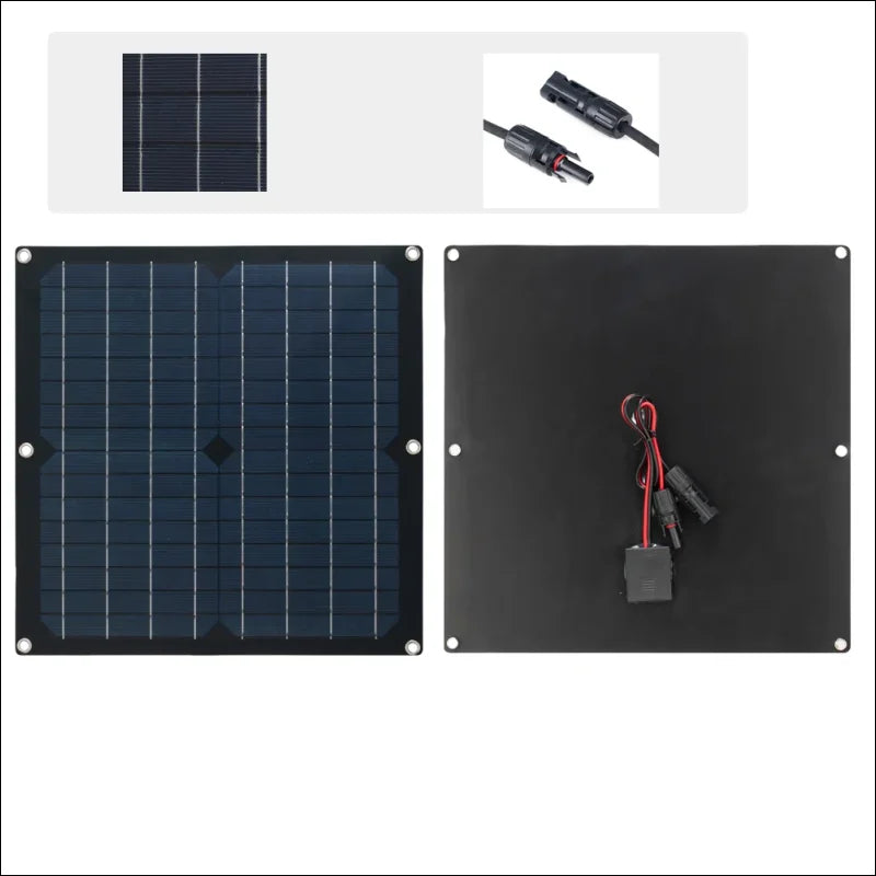 50w solarpanel mit usb und batteriecontroller für effiziente 12v batterieaufladung