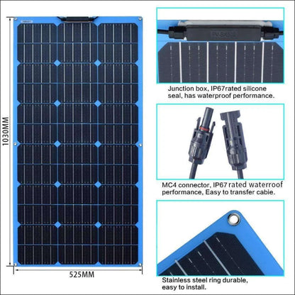 Diagramm des biegsames 12v solarpanel für flexible energiegewinnung - solar panel komplett