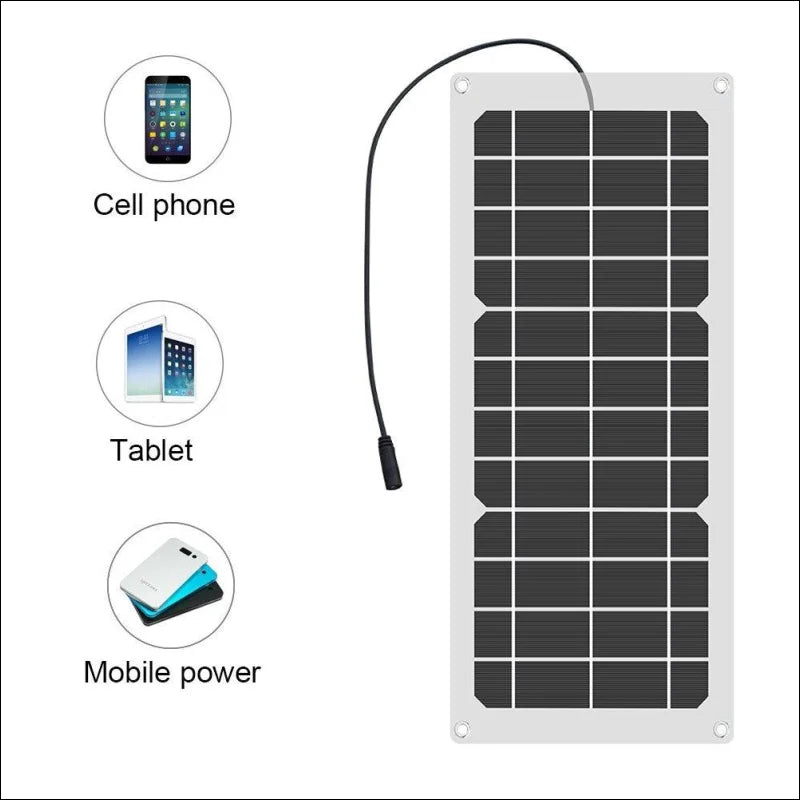 Tragbares Solar-Handy-Ladegerät 10 W Kit | Wasserdichte Powerbank