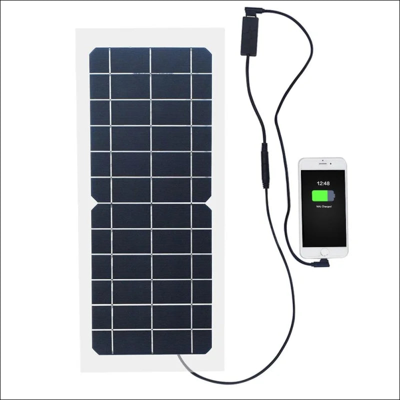 Tragbares Solar-Handy-Ladegerät 10 W Kit | Wasserdichte Powerbank