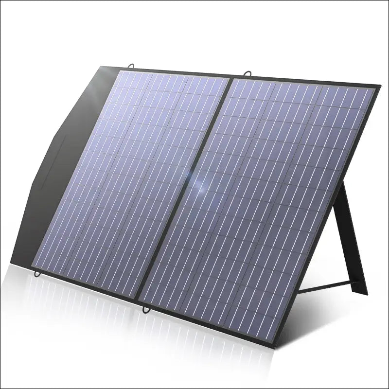 Faltbares 400-w-solarmodul für den außenbereich – solarpanel mit schwarzem rahmen