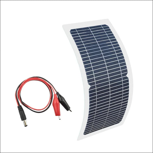 Flexibles tragbares solarpanel lädt ihr handy schnell mit kabel, 12v 10w.
