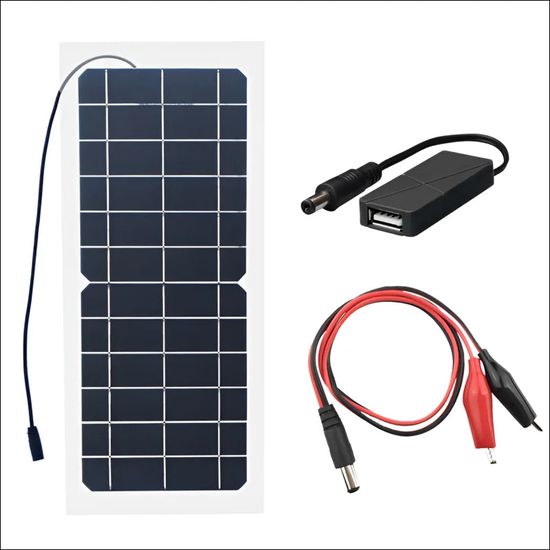 Tragbares solarpanel mit kabel zum schnellen aufladen ihres handys 12v 10w