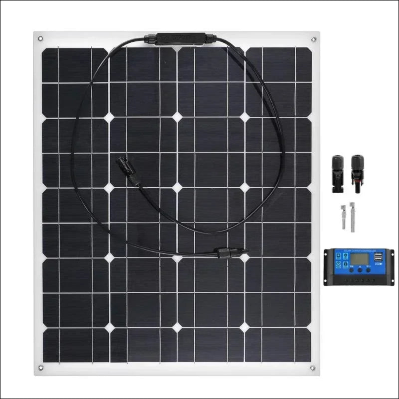 Monokristallines solarpanel 150w mit usb controller und stromkabel für effiziente energie