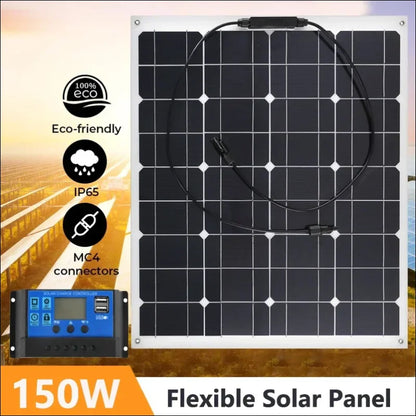 Monokristallines solarpanel 50w mit usb controller für effiziente stromerzeugung