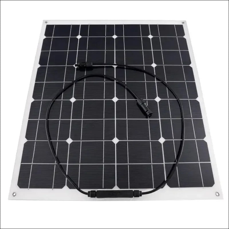 Monokristallines solarpanel 50w mit kabel und usb controller für effiziente energie