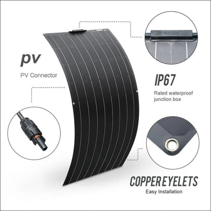 Solarladegerät flexibles solarpanel kit für zuhause und büro - 970x540mm