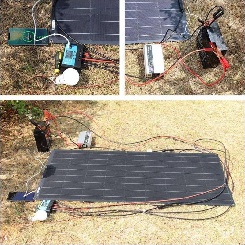 Solarpanel kit mit batterie - solarladegerät flexibles solarpanel kit für unterwegs