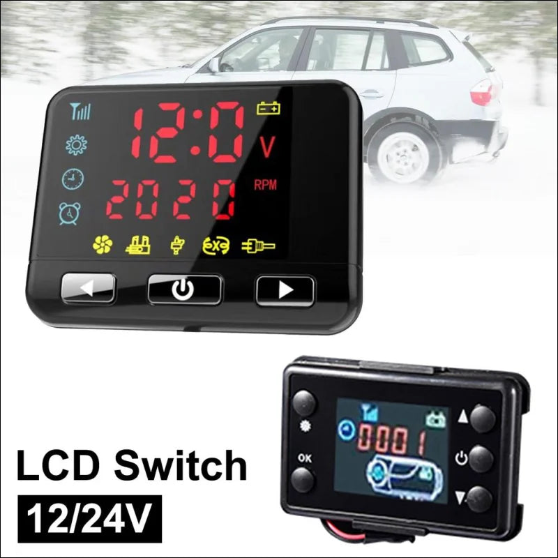 Car-alarm-uhr mit lcd-anzeige im standheizung lcd schalter controller - easy control!