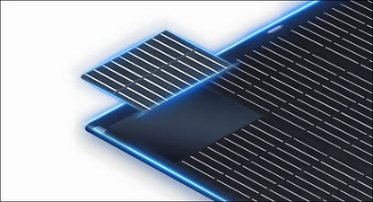 Solarpanel mit leuchtend blauem Rand, 400W flexibles Solarpanel mit Garantie