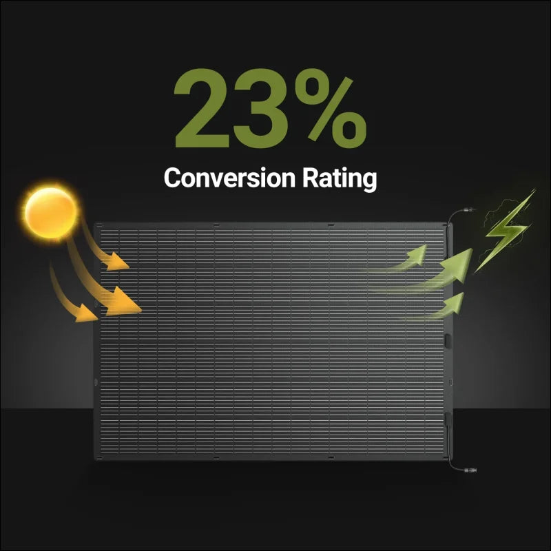 Stylisierter Heizkörper mit Sonne und Blitz, Super-Panel 400W flexibles Solarpanel mit Garantie