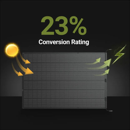 Stylisierter Heizkörper mit Sonne und Blitz, Super-Panel 400W flexibles Solarpanel mit Garantie