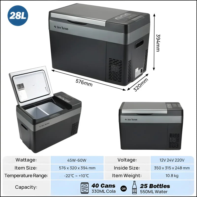 Kühle drinks überall: 12v mini kühlschrank mit kompressor und tragbarem eismacher