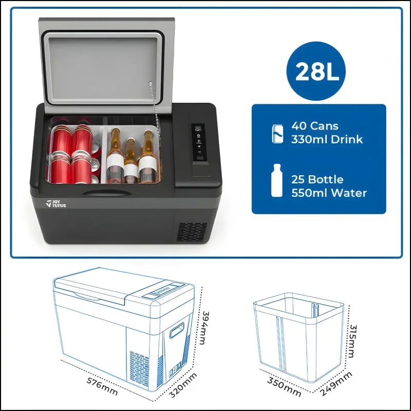 Therme® tragbare wasserkühlbox mit 12v kompressor im produkt ’kühle drinks überall - mini kühlschrank’