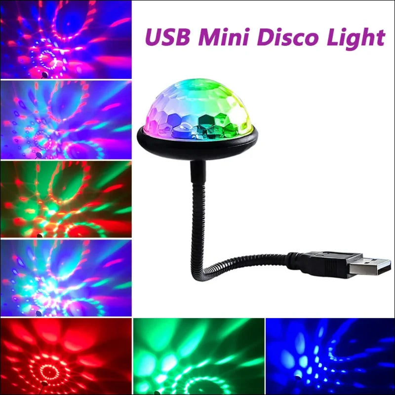 USB Mini Disco Light - Flexible &amp; Soundactive