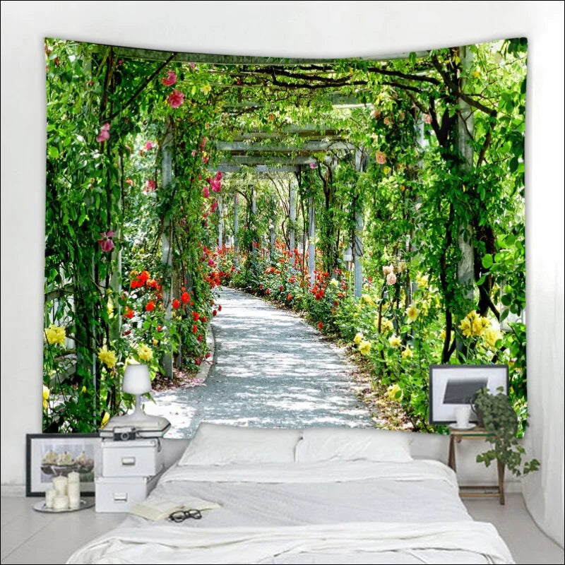 Teil 1 Wandbehang mit Blumendesign – stilvolles Wohnaccessoire