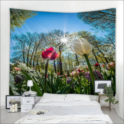 Teil 1 Wandbehang mit Blumendesign – stilvolles Wohnaccessoire