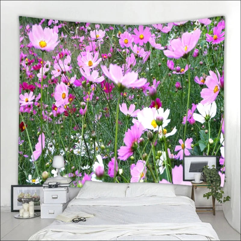 Teil 1 Wandbehang mit Blumendesign – stilvolles Wohnaccessoire