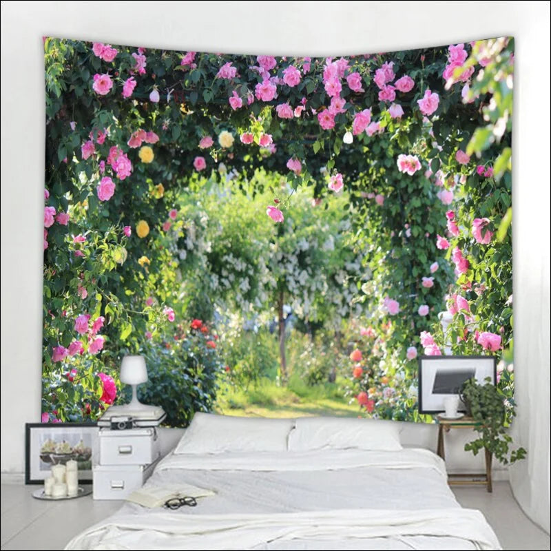 Teil 1 Wandbehang mit Blumendesign – stilvolles Wohnaccessoire