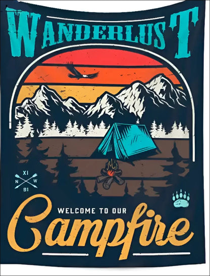 Wandbehang campingabenteuer in wildnis! Camping ausstattung 14