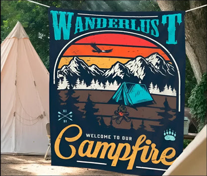 Wandbehang campingabenteuer in wildnis! Camping ausstattung 6