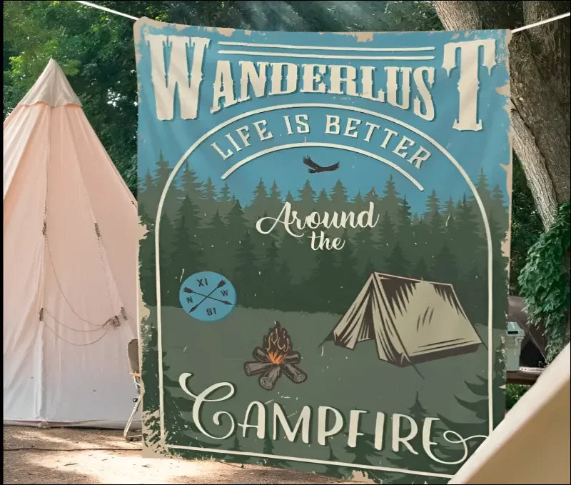 Wandbehang campingabenteuer in wildnis! Camping ausstattung 13