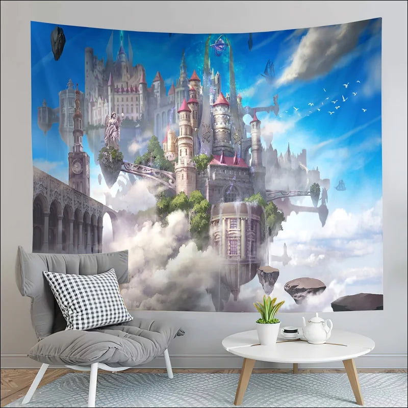 Verwandeln Sie Ihr Zimmer mit Teil 2 Fantasy Castle Tapestry – A