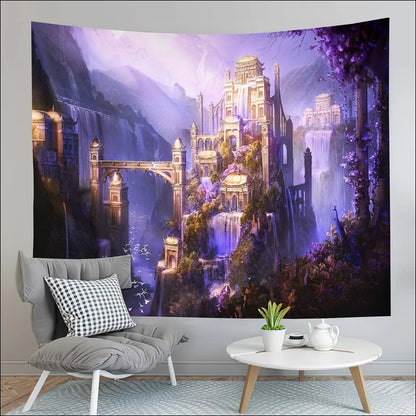 Verwandeln Sie Ihr Zimmer mit Teil 2 Fantasy Castle Tapestry – A