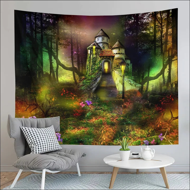 Verwandeln Sie Ihr Zimmer mit Teil 2 Fantasy Castle Tapestry – A