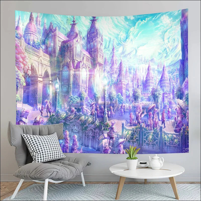 Verwandeln Sie Ihr Zimmer mit Teil 2 Fantasy Castle Tapestry – A