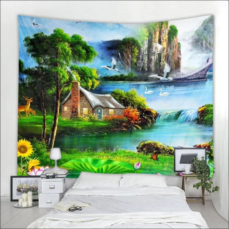 Werten Sie Ihren Raum mit Bohemian-Fantasy-Wandbehang auf