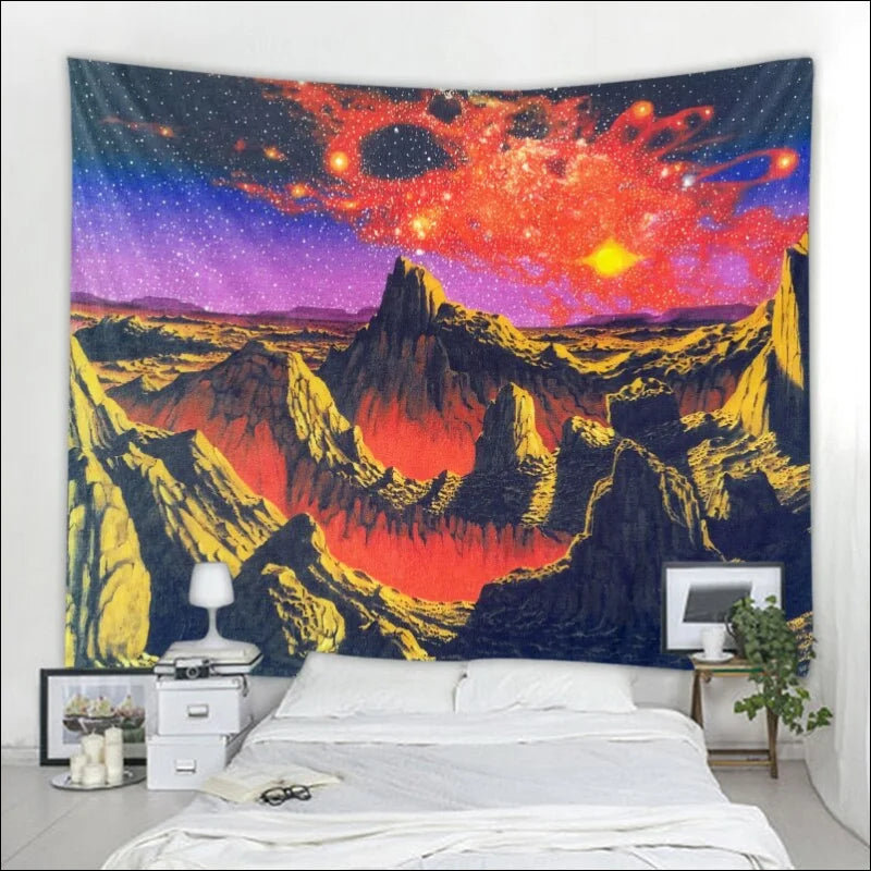 Werten Sie Ihren Raum mit Bohemian-Fantasy-Wandbehang auf