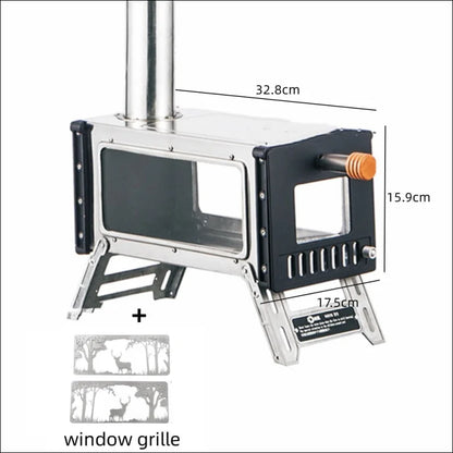 Erleben sie outdoor-kochen mit ultraleichtem holzofen, ideal für zusatzheizung 12v 8kw