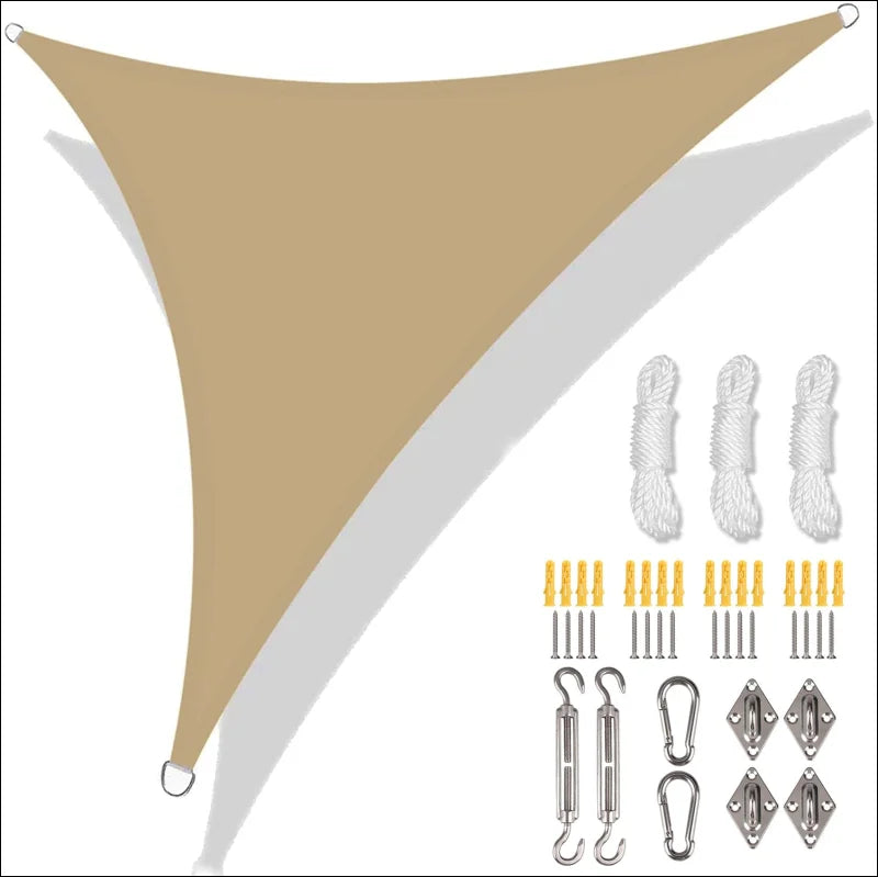 Sonnensegel dreieck: wasserdichte markise mit haken für ultimativen uv-schutz