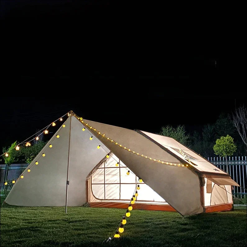 Aufblasbare dachzelt - und vordach - kombination – 420d pu - beschichtet camping ausstattung 3