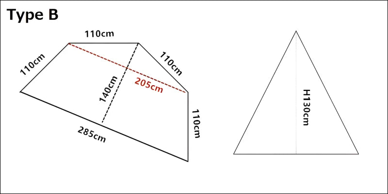 Campingabenteuer deluxe pyramidenzelt: stabilität und schutz für 3-4 personen