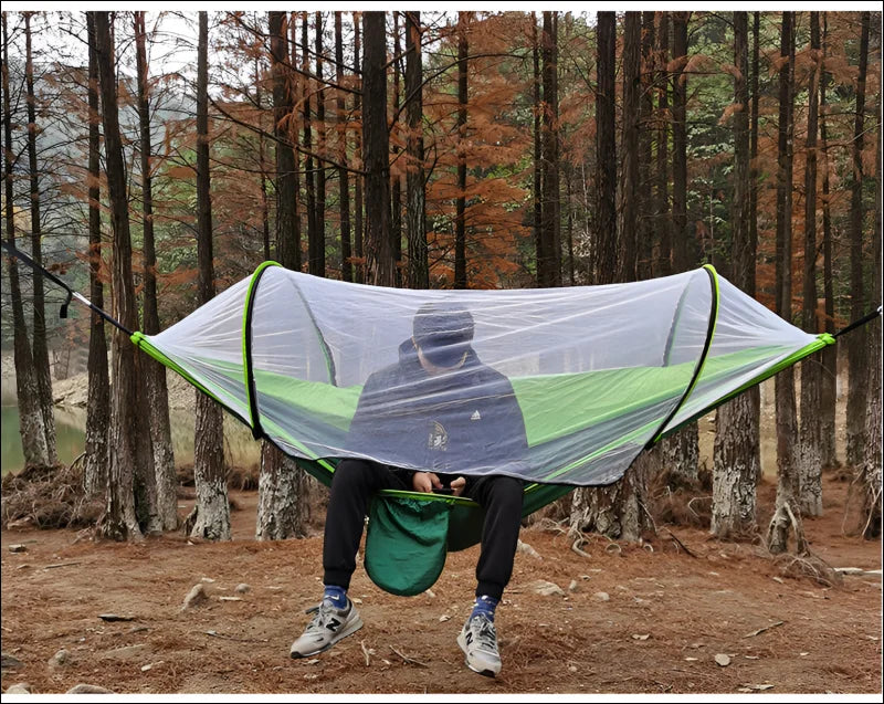 Camping-Schaukelstuhl | Automatisches Schnellöffnen Moskitonetz