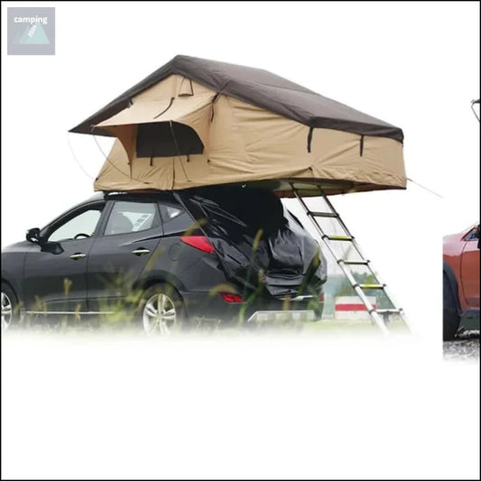 Wasserdichtes autodach zelt mit matratze auf einem auto