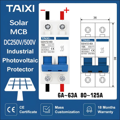 Abbildung des schutzschalters powerguard automatik sicherung für solarstromanlagen