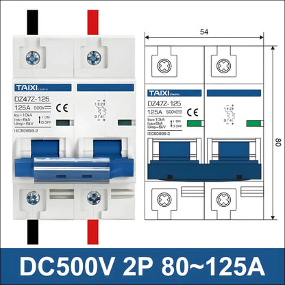 Automatik sicherung d50v 8a - ideal für solarstromanlagen - powerguard schaltgerät