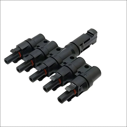 Vier schwarze stecker verbinder für solar y stecker - einfache verbindung, mehr leistung!