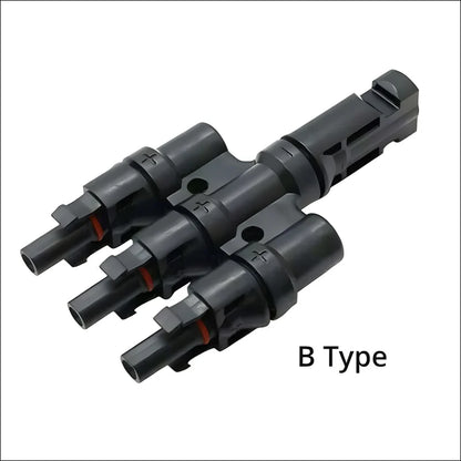 Ein paar schwarze solar y stecker verbinder für effiziente leistung und einfache verbindung